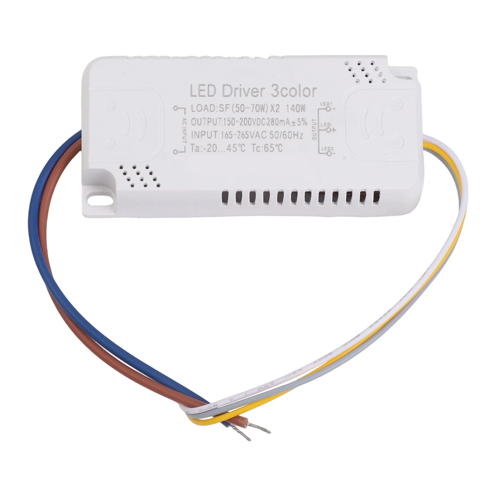 LED Driver 3color Adapter 8-24W 20-40W 30-50W 40-60W 50-70W For LED Lighting Non-Isolating Transformer Driver Replacement
