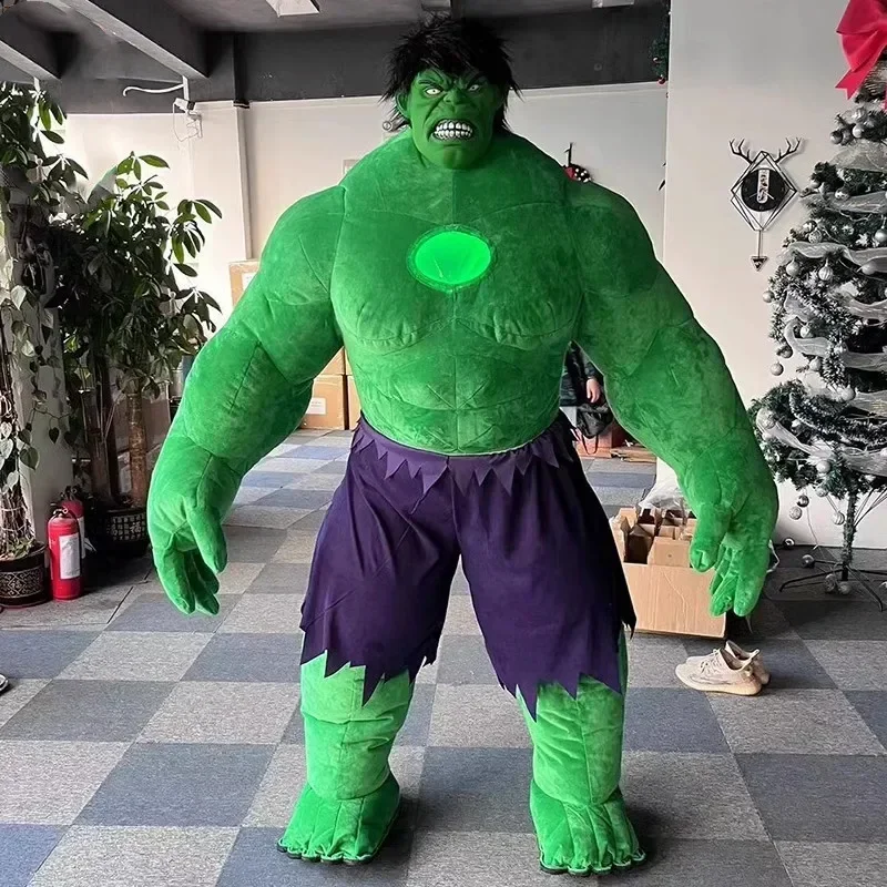 220cm Huge Inflatable Hulk Green Giant Green man Cartoon character Mascot Costume Fancy Dress Party Advertising Ceremony props 2