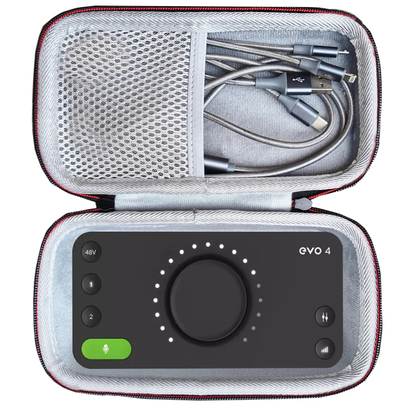 Newest EVA Hard Travel Storage Bag Carrying Cover Case for Audient EVO4 EVO 4 Audio Interface Sound Processor Function Amplifier
