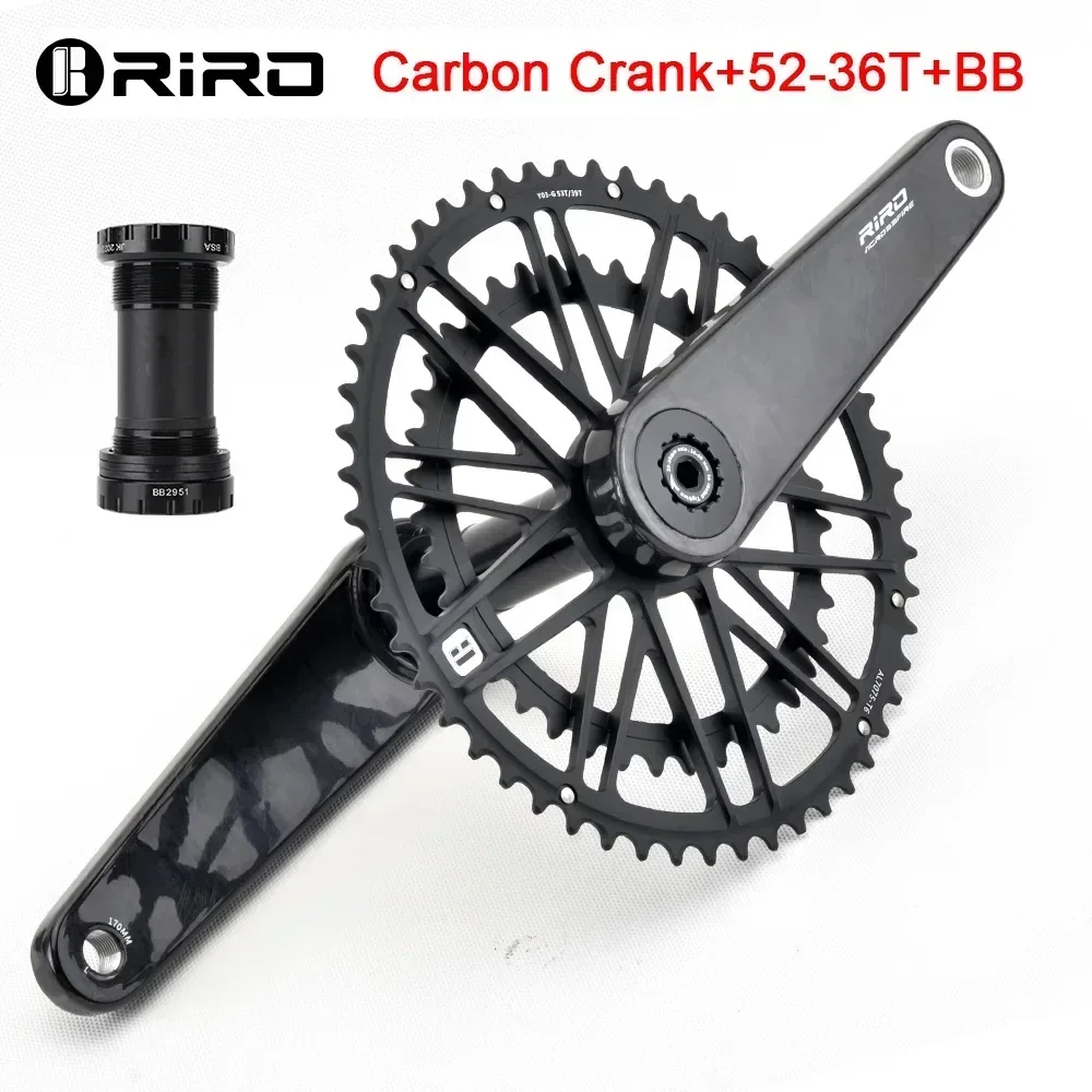 RIRO カーボンクランク 165mm DUB28.99mm 50/34 軽量 RIRO カーボンクランク 165mm DUB28.99mm 50/34 軽量