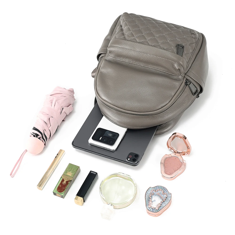 Top Layer Cowhide Women Backpack New Trendy Women's bag Large Capacity Backpack Genuine Leather Fashionable Women Backpack
