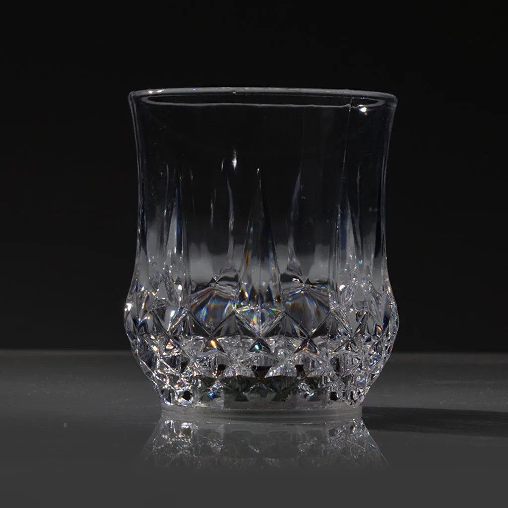 Glass Cup LED Luminous Beer Mug Flash Drinking Cup Induction Flashing Wine Glass Whiskey Glass Drinkware Bar Club Birthday Party Supplies