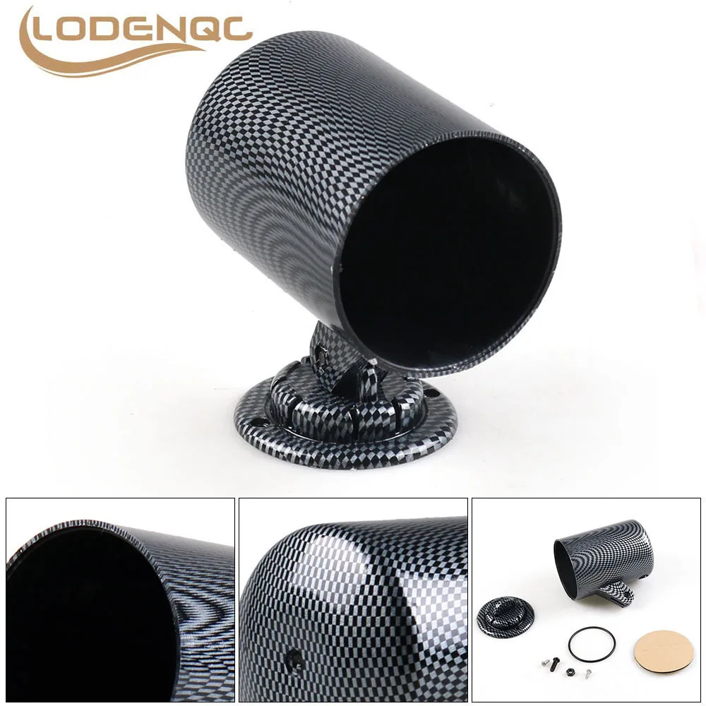 Universale 52Mm Gauge Pod Gauge Cup Supporto Per Auto Carbon Black Single Auto Car Meter Pods Dash Pod Mount Bracke