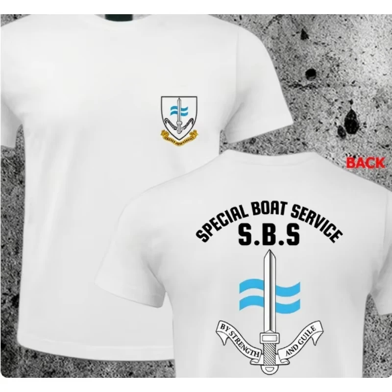 트렌드 2026 여름 신상품 영국 특수 보트팀 SBS 특수부대 해상 및 육상 특수부대 SAS 반팔 티셔츠