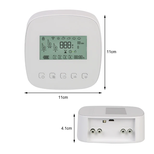 WiFi Tuya with Solar Panel Digital Watering Irrigation Timer Micro-drip Irrigation Controller Intelligent Automatic Water Timer 4
