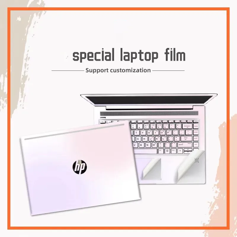 DIY 다채로운 노트북 스킨 스티커, PVC 스킨 Hp X360 스티커, HP Pavilion15 EG/14 DY/15 DW/15 WF 장식 데칼, 13 인치, 14 인치, 15 인치, 16 인치
