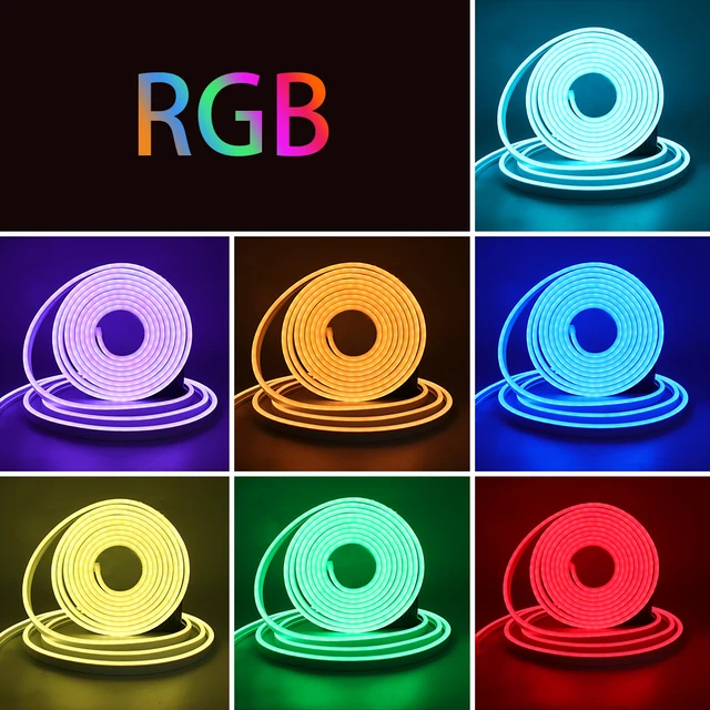 Neon USB Lamp Led Light Strips Remote RF Dimmer Control 120LEDS/M led mural  chambre 1m 2m 3m 4m 5m 5V LED Strip neon - AliExpress