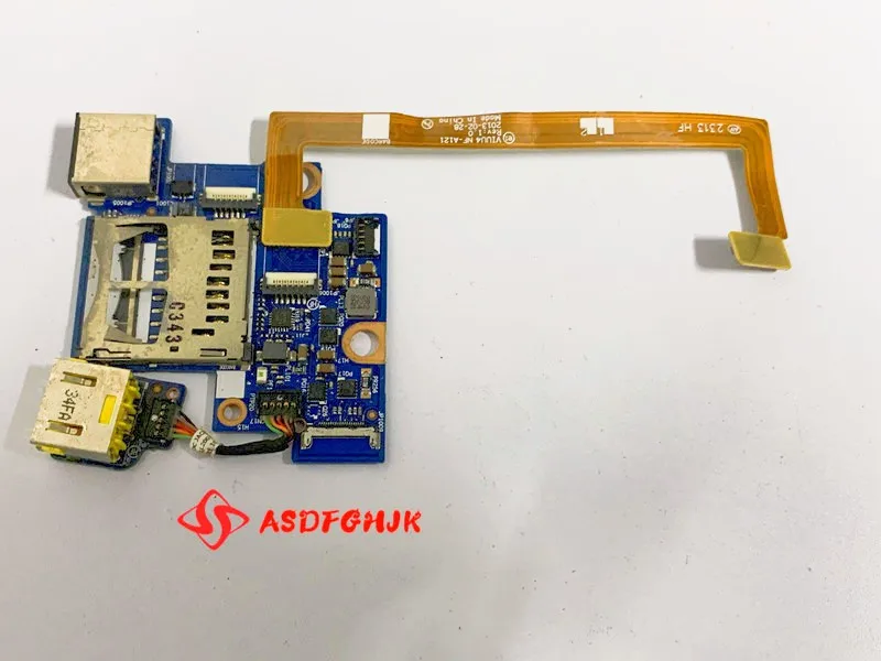 

FOR Lenovo Yoga 11S USB SD Memory Card Reader Board WITH DC Power port VIUU4 NS-A121 43504212001