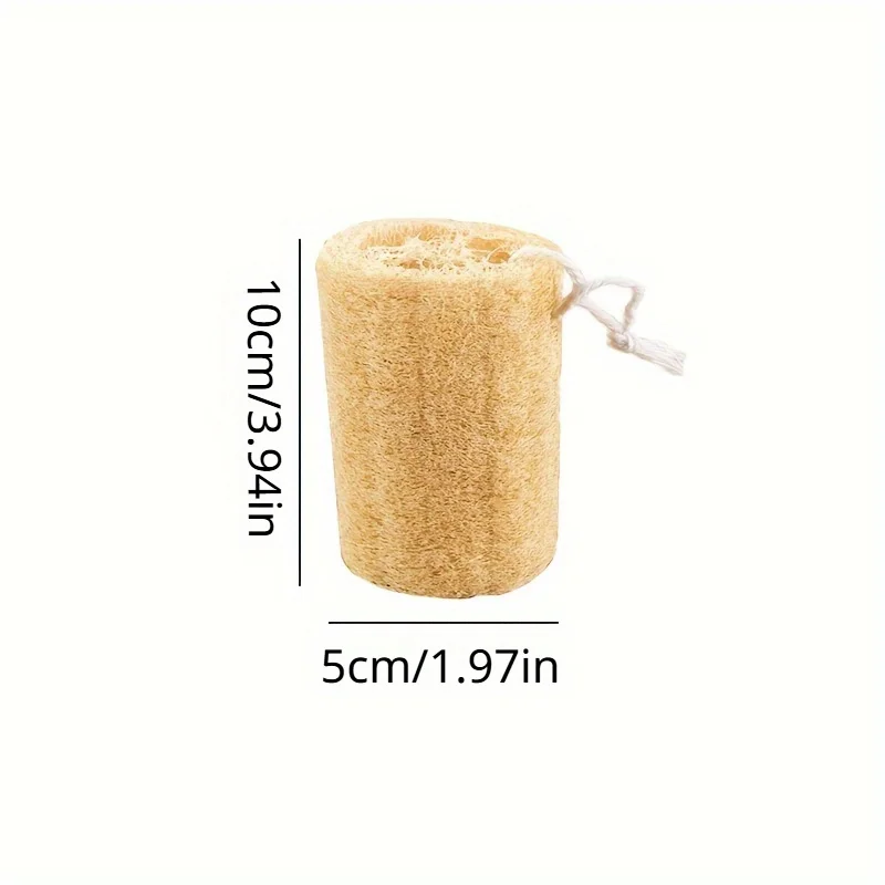 2pcs Natural Loofah Sponge Towels: Exfoliating Scrub for Shower Gel, Body Massage, Dishwashing & More!