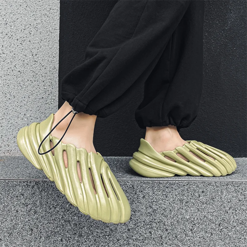 Breathe Beach Sandals   Unisex Anywear Mens Women’s Yeez Foam Runner Shoes Slip On Breathable Cool Beach Sandal Lightweight Summer Slides Footwear Trending for Man Woman Size 36-45