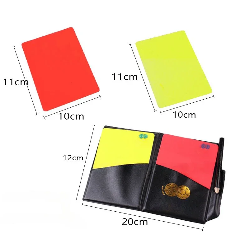 Referee Supplies Set Edge Patrol Chess Stopwatch Whistle Red and Yellow Card Thrower Match Supplies 1 Set soccer referee cards referee whistles training equipment set