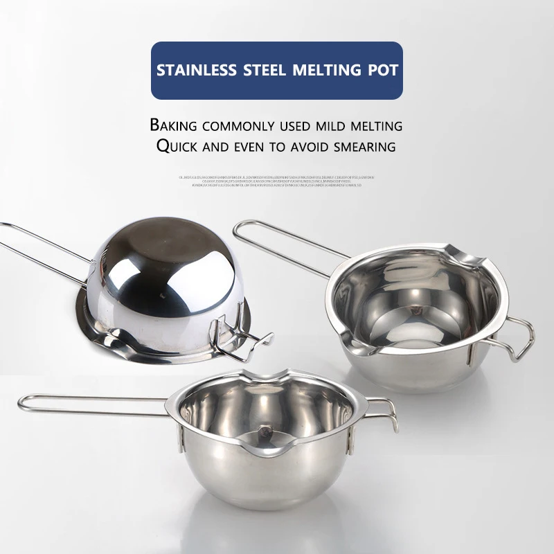 Candle Making Kit Stainless Steel Wax Melting Pot Long Handle Scented Candle Soap Chocolate Butter Handmade Soap Making Supply DIY Crafts Tools