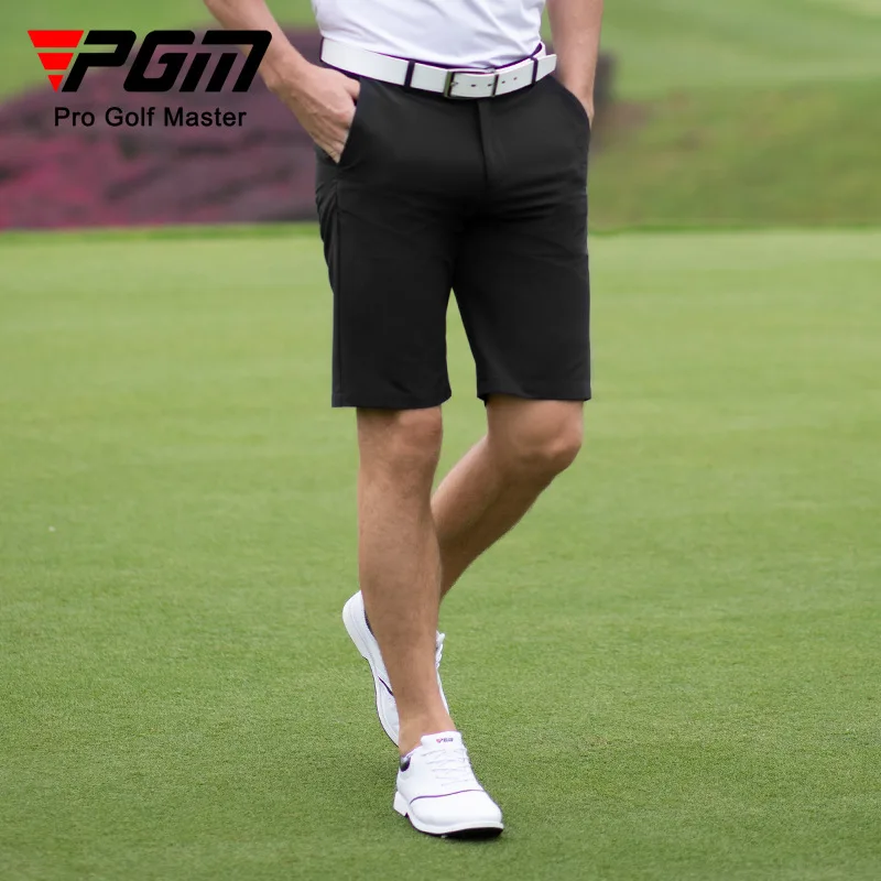 PGM Men Golf Stretch Shorts Comfortable Cotton Clothing Sports Wear Summer Quick Dry Solid Refreshing Breathable Pants KUZ130