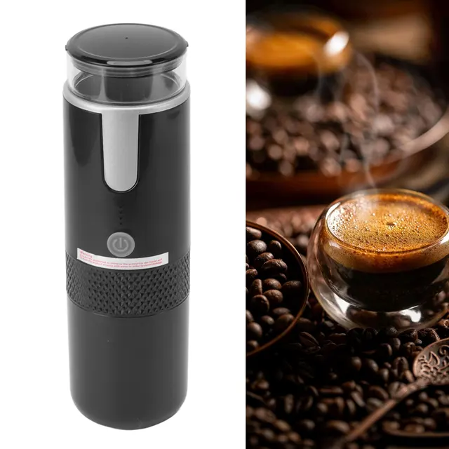 Macchina per caffè espresso portatile 2 in 1 compatibile con caffè macinato a capsule Nespresso per caffè da campeggio con viaggio per auto  15