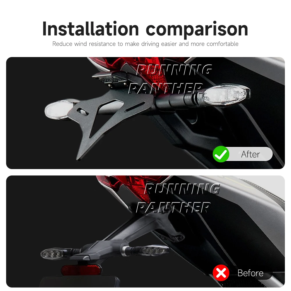 2021-2024 스피드 트리플 1200RS 1200RR 1200 RS RR 오토바이 리어 숏 테일 스톡 깔끔한 번호판 홀더 테일스톡 브래킷