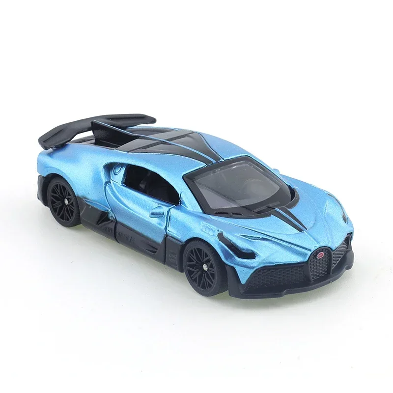 TSC 1/64 Bugatti Divo Carbon Grey/Metal Blue Car Alloy Toys Motor Vehicle Diecast Metal Model Kids Xmas Gift Toys for Boys 3