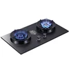 Natural Liquefied Gas Stove Explosion-Proof Tempered Glass Table Embedded Dual-Purpose Pulse Ignition Double-Head Stove 3