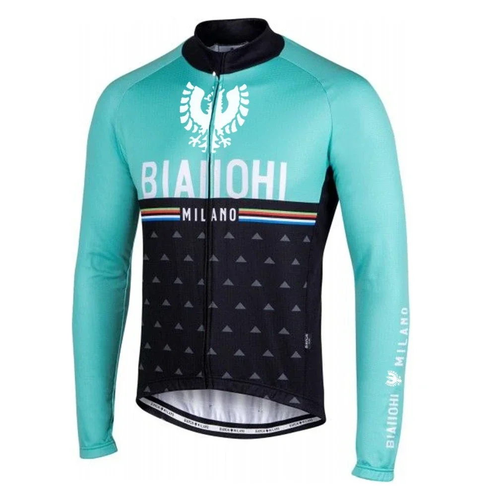 Men's Winter Jacket Maglia Ciclismo New Winter Long Sleeve Jersey Bi An Qi Replicate Style