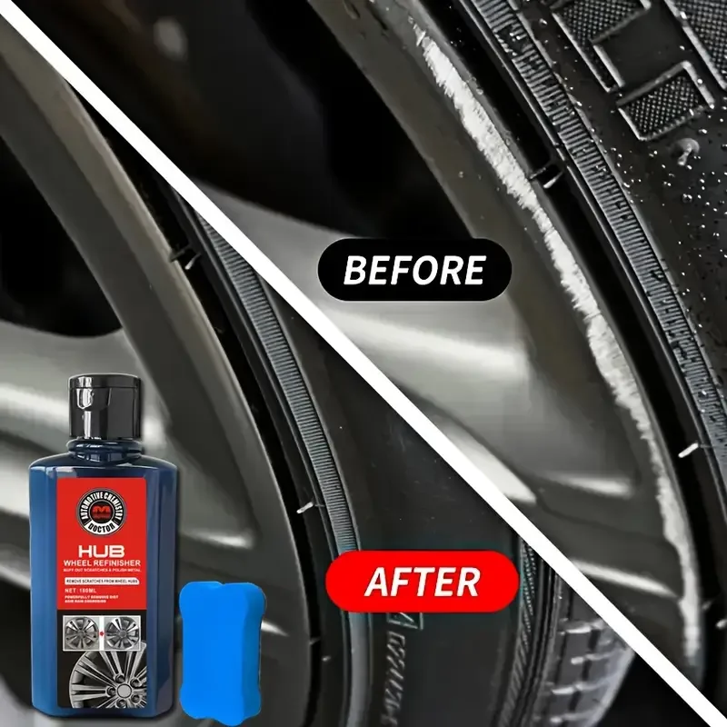 Car wheel hub scratch repair set, wheel hub refurbishment polishing paste, car scratches, rust and fading repair agent