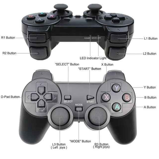 2 PCS 2.4Ghz Wireless Gamepad No Delay Game Controller USB Joystick For PC Android TV Controle for PC BOX GAME BOX 4