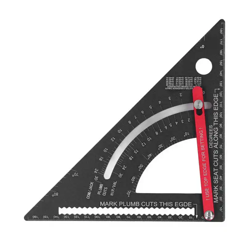 Aluminum Alloy Triangle Ruler Woodworking Triangle Ruler With