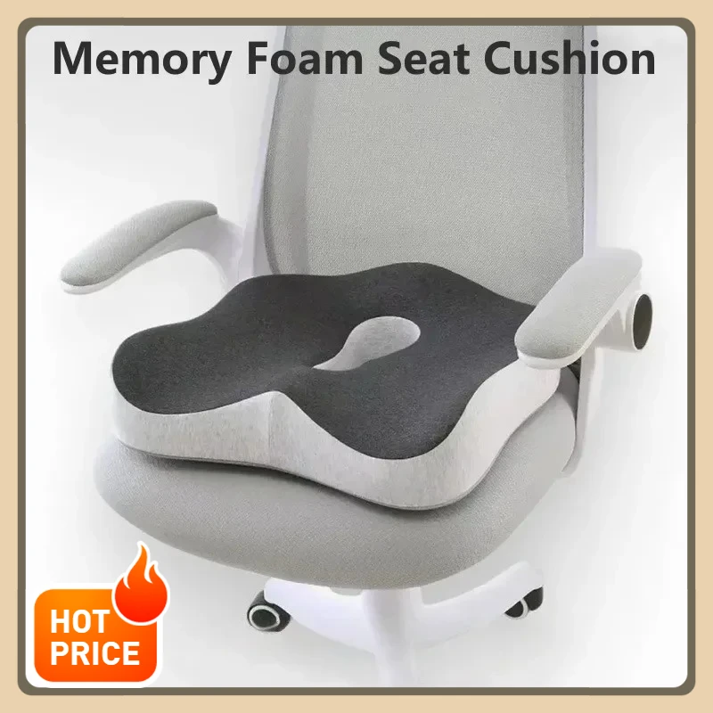 Car Wedge Seat Cushion Pad For Coccyx Sciatica Coccyx Pain Relief, Increase Wedge Booster Seat Cushion For Short Drivers, Truck Drivers, Non-Slip, Washable - View #2