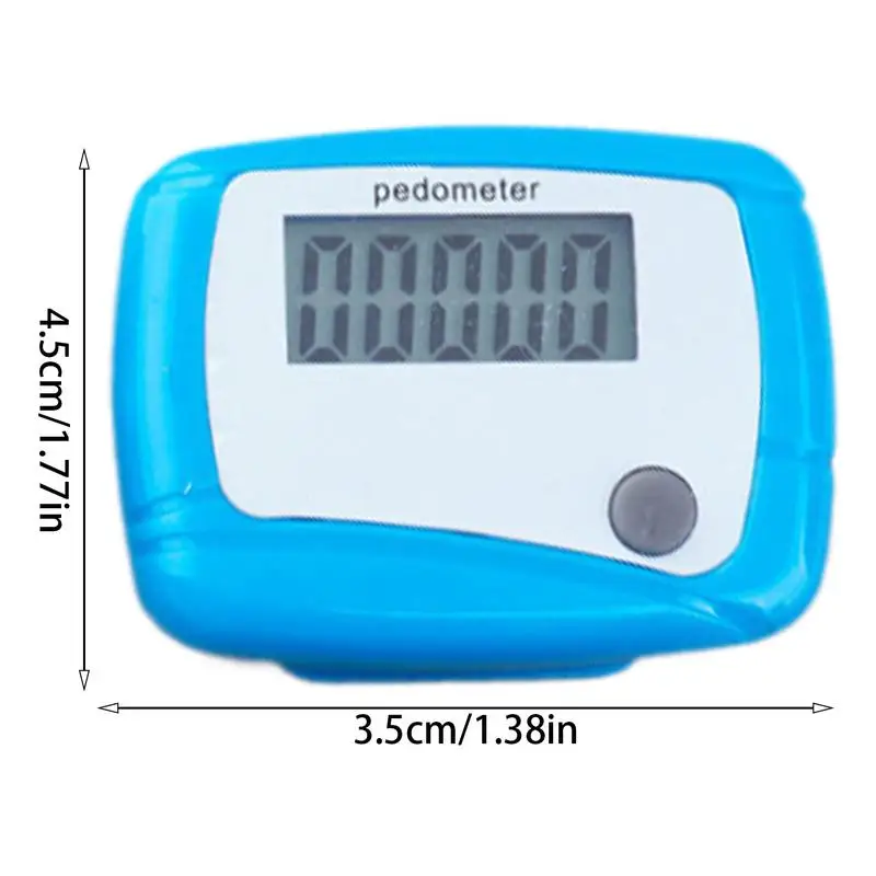 Running Step Pedometer Digital LCD Display Walking Distance Monitor Fitness Exercise Pedometer with Clip and Lanyard