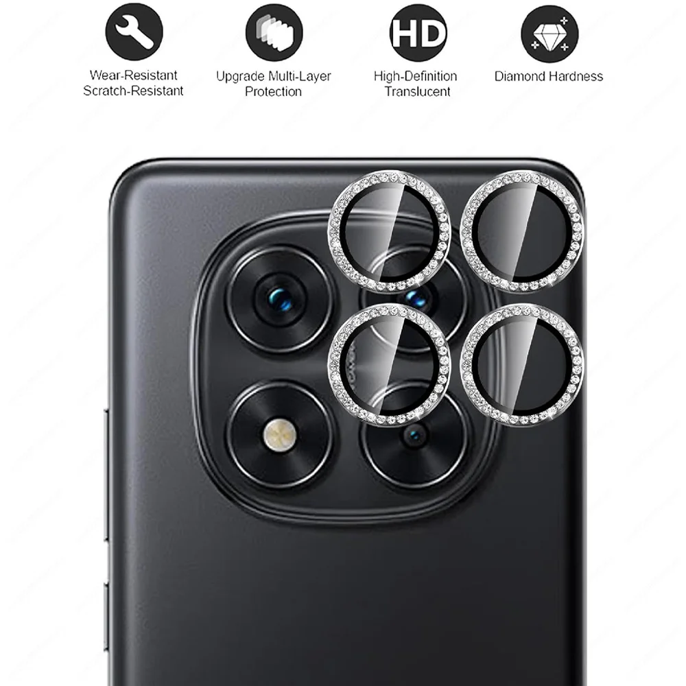 Note 15 Pro Plus Lens Ring Diamond Camera Protector Case For Xiaomi Redmi Note15 Pro+ Note15Pro 15Pro 4G 5G 3D Lens Glass Cover 5