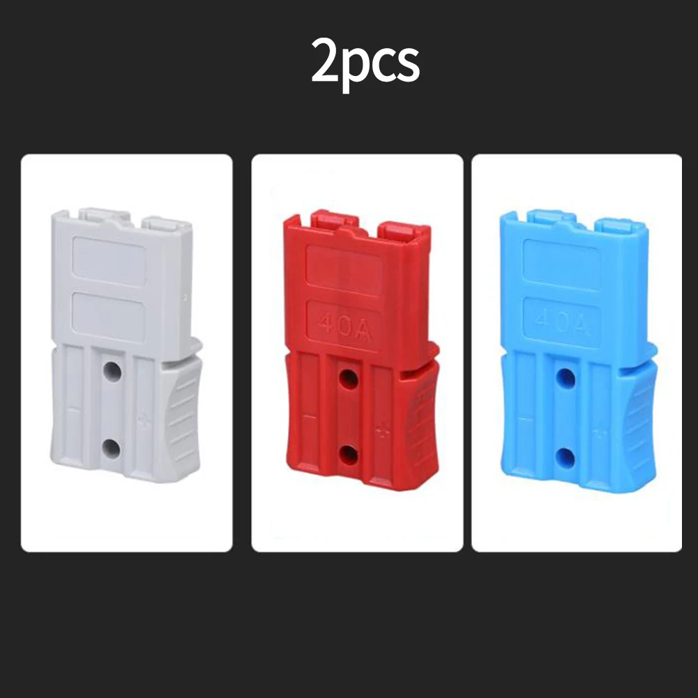 Wire & Cable Connectors Connectors 40A FOR Anderson 2 Pieces 40A AC 600V AC Outlet Insulation Protection Red/blue/gray