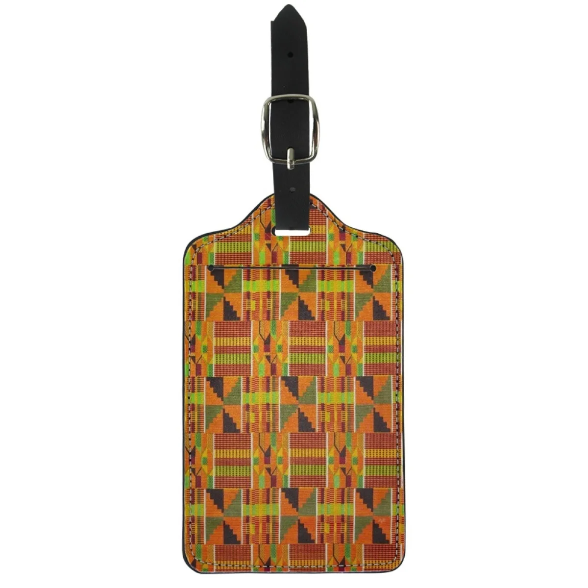 

Twoheartsgirl African Ethnic Tribe Luggage Holder Label Girls Anti-lost Tags for Traveling Resealable Suitcase Boarding Bags Tag