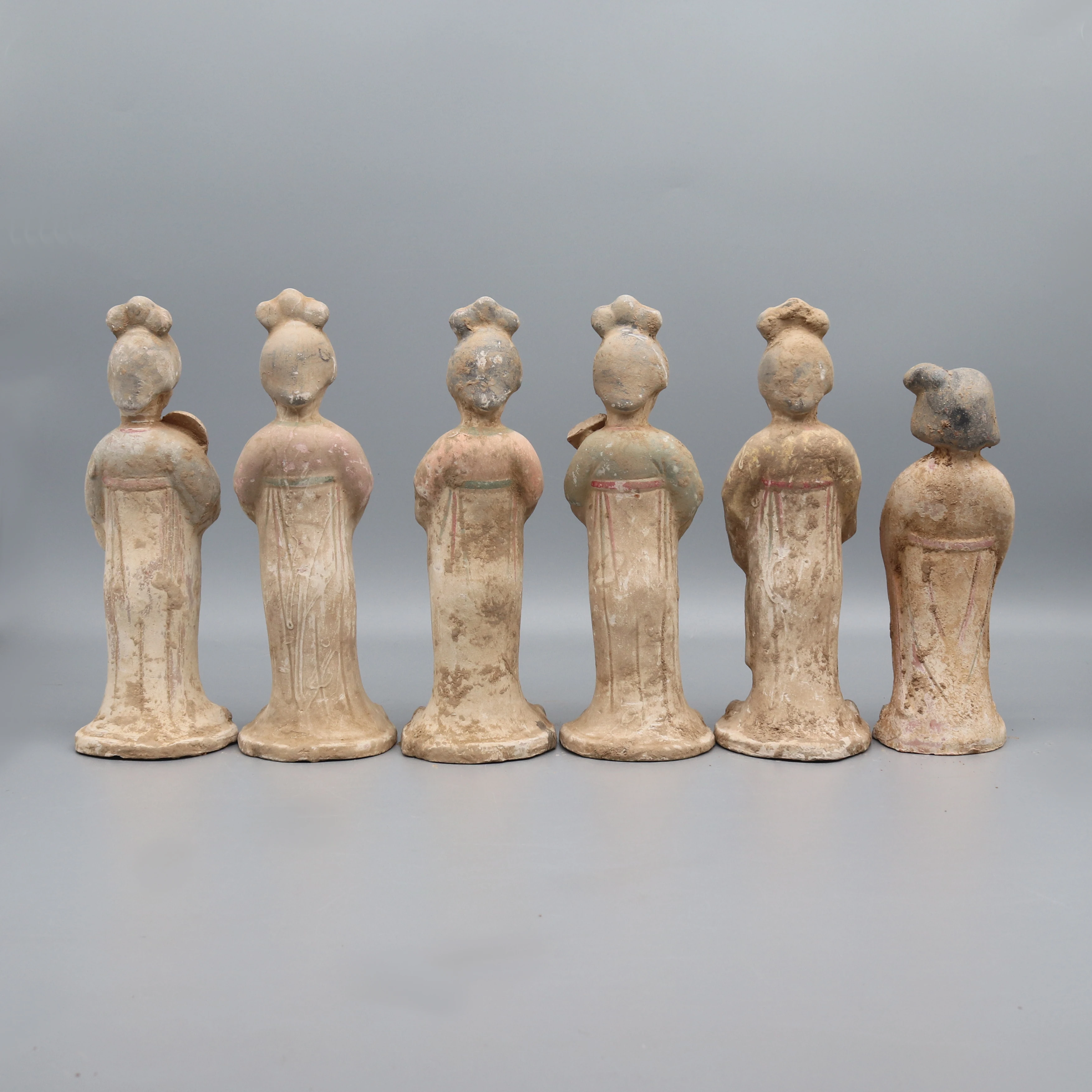 Tang Dynasty Lady Figurines, Musician Figurines, Terracotta Replica 4