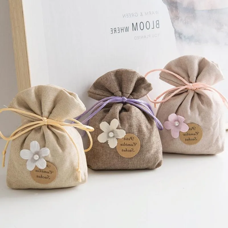50g! Natural Air Fragrance Dried Gardenia Home Fragrance Sachets Bedroom Wardrobe Office Car Shoe Cabinet Aromatherapy Linen Bag