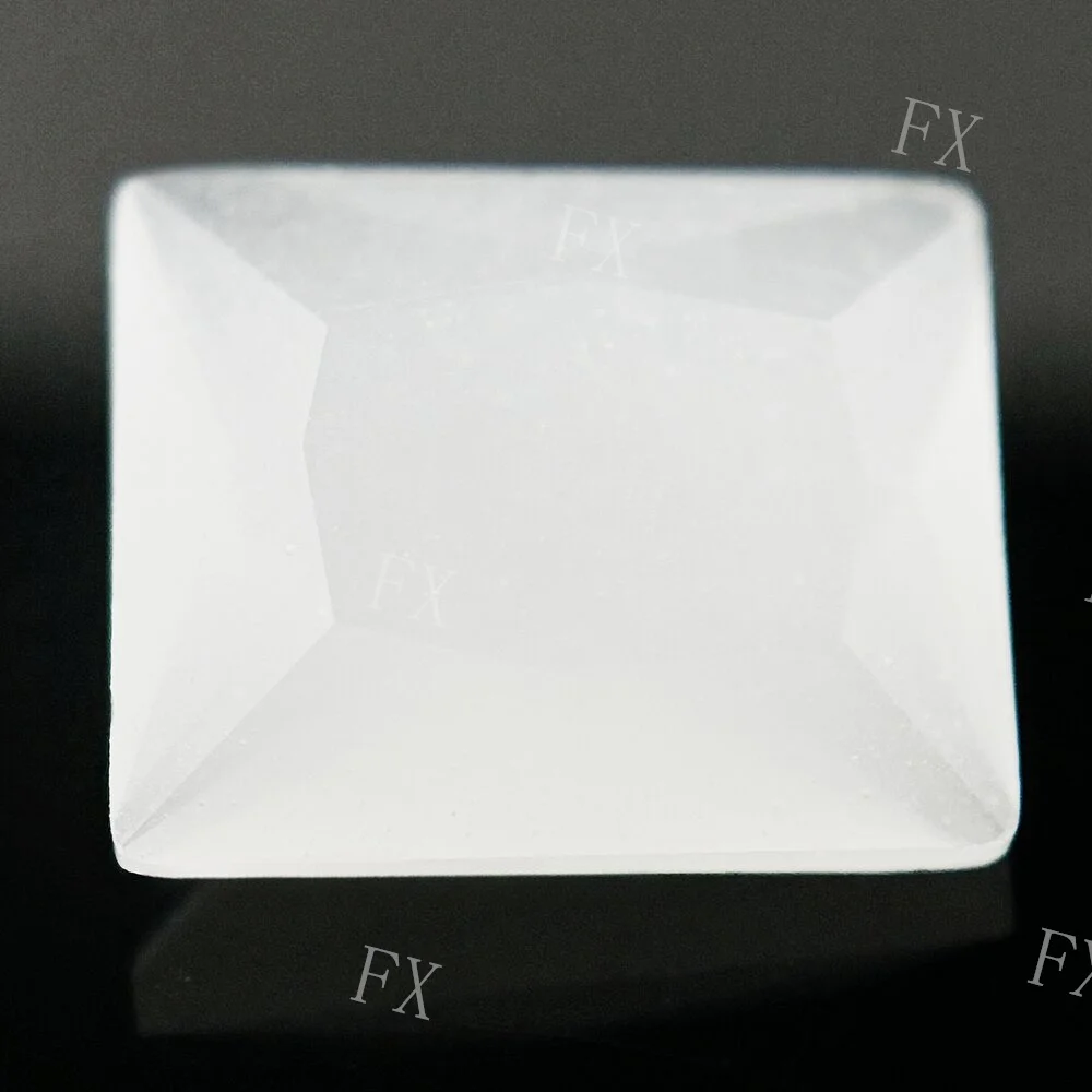 

Wholesale 2x3~10x14mm Rectangle Shape Loose Stone White Jade Synthetic Gemstone DIY Princess Cut