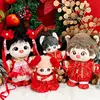 For 10cm Doll Clothes Outfit Red Color Warm Clothes Dress Up Doll Accessories Cultivate Hands-on Ability 4
