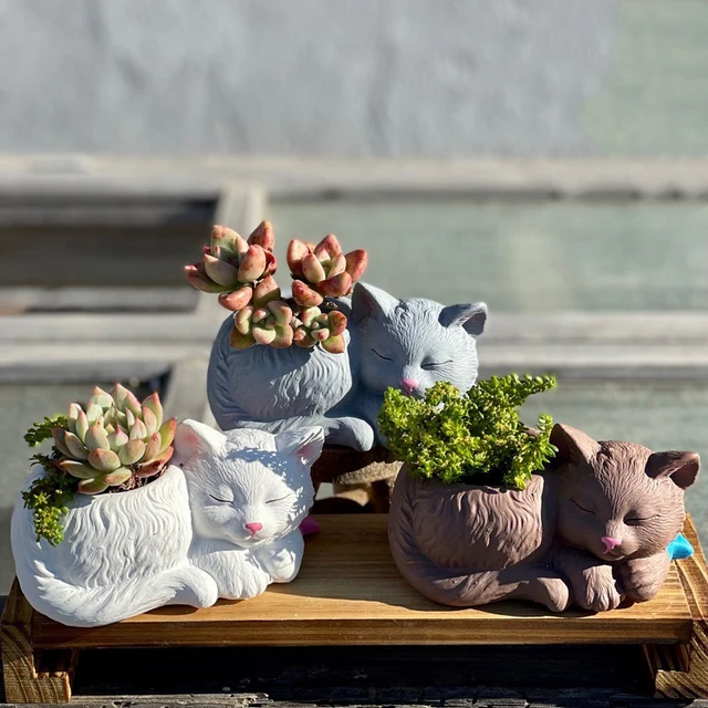 Silicone Plant Flower Pot Mold Small Concrete Cement