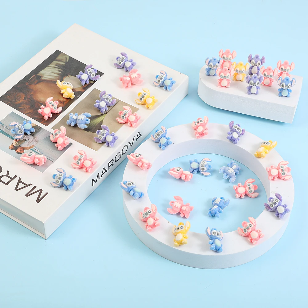 4가지 색상 믹싱 미니 스티치 애니메이션 피규어 인형 2.5CM 릴로와 스티치 액션 피규어 수집용 장식 모델 장난감 어린이 선물