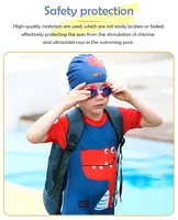 Red Crab Shape Children's Diving Glasses Children Swimming Goggles Waterproof Anti Fog Adjustable Glasses 2