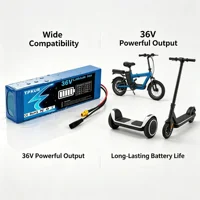 Batterie au lithium 36V 15000mAh 18650, pack de batteries rechargeable 10S3P avec BMS intégré, pour scooter électrique 6