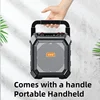 Outdoor square dance handheld caixa de som Bluetooth speaker, karaoke charging portable speaker FM Radio oudspeaker microphone 4