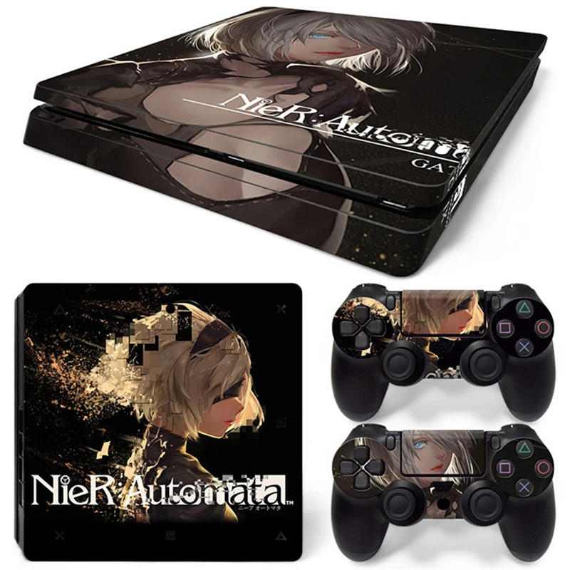 Anime Girls Ps4 Slim Skin Sticker Decal Cover Per Ps4 Slim Console E 2 Controller Skin Vinyl Slim Sticker Decal