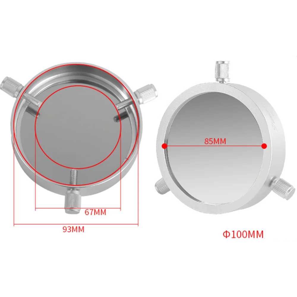 범용 태양열 필름 일식 필터, 바드 필름, 천체 망원경 액세서리, 67-93mm, 100mm