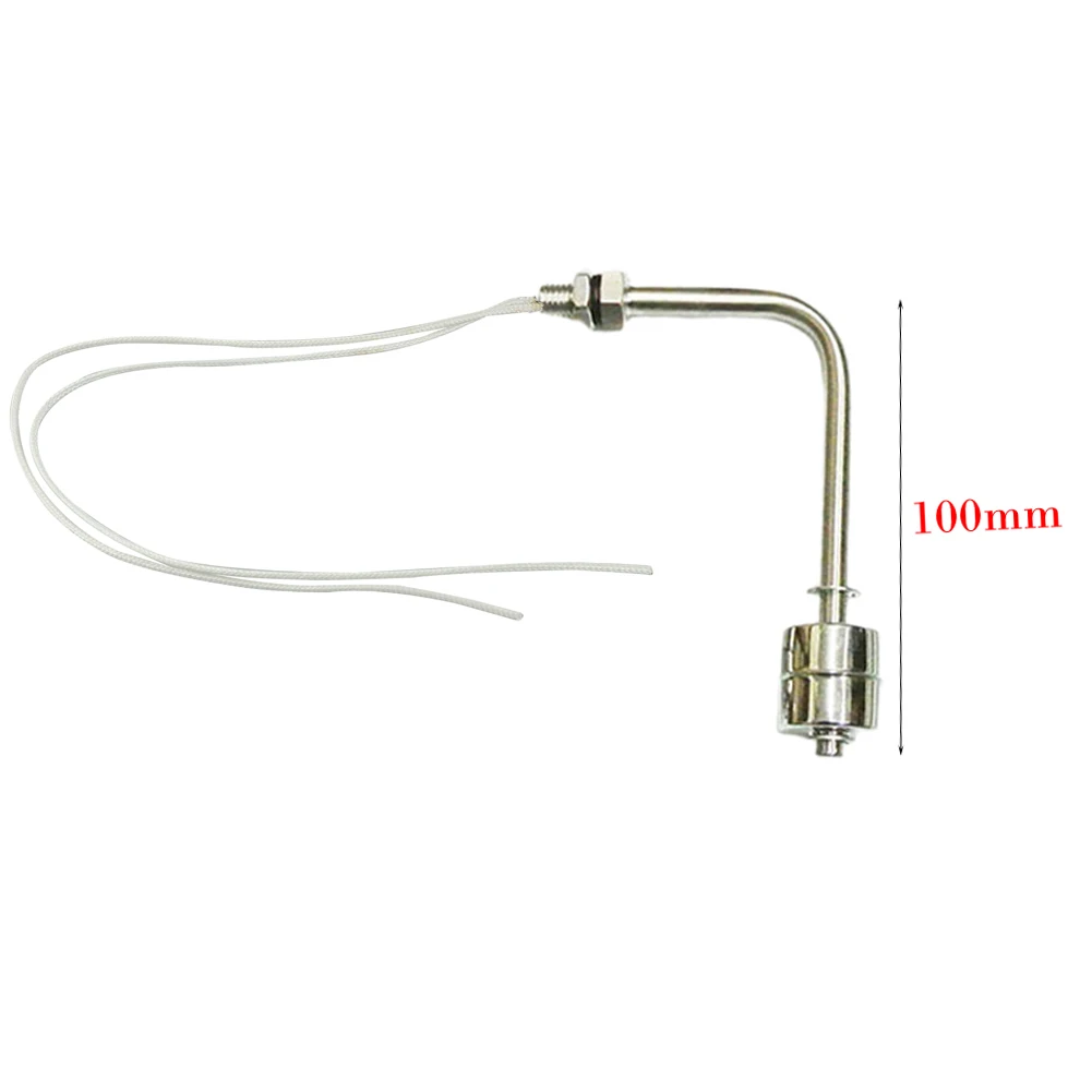 1pc 75/100/150/200/250mm Stainless Steel Float Switch Tank Right Angle Water Level Sensor L Type Float Switch Controller image 11