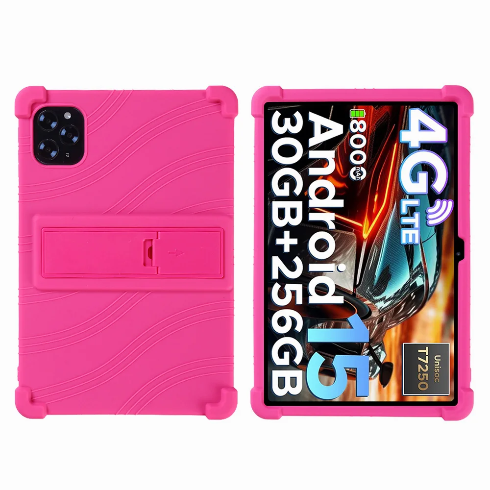 Shockproof Soft Silicon Protective Tablet Cover with Stand