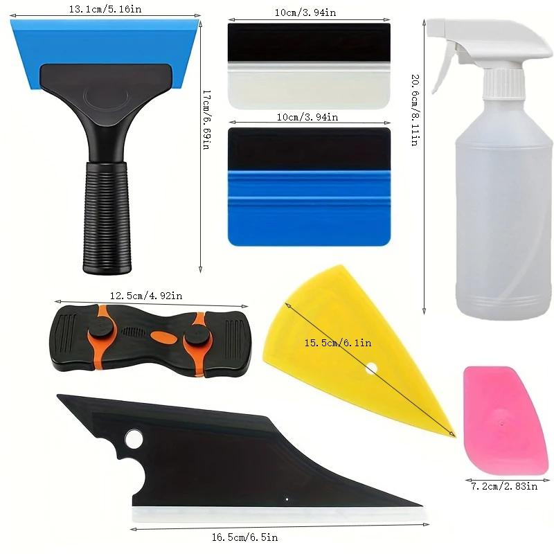 Car Window Tint Application Tools Kit Glass Protective Film Installing Tool Film Squeegee Auto Vinyl Wrap Installation Kit vinyl squeegee window tinting squeegee automotive film tools window tint squeegee