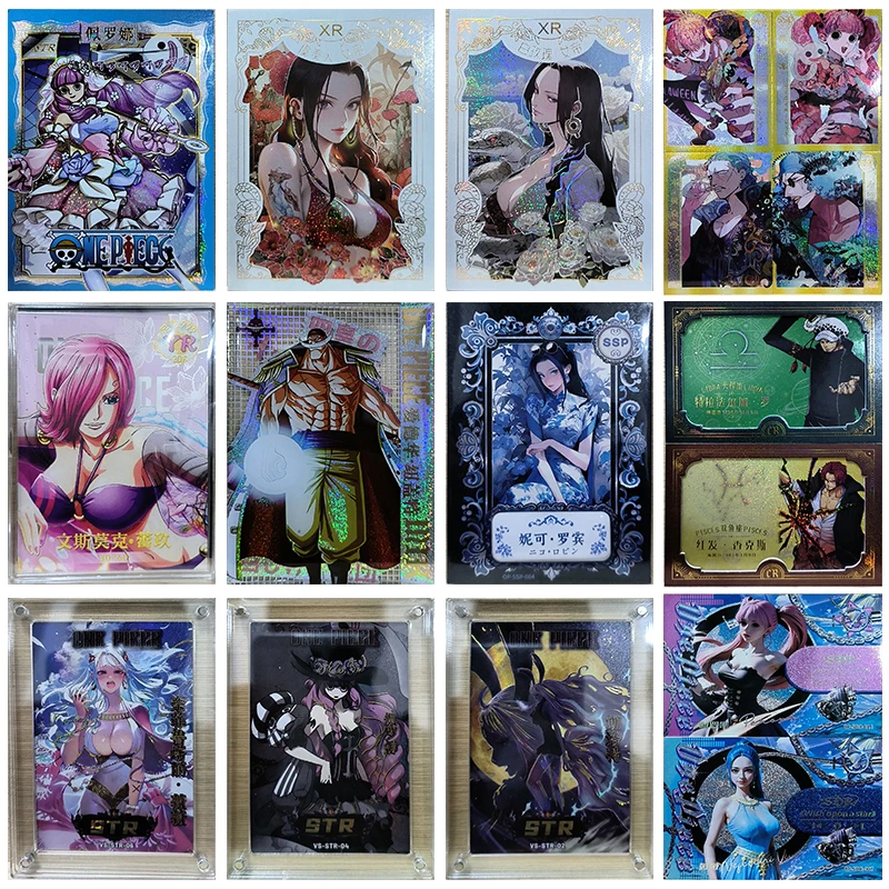 

Anime ONE PIECE Rare STR XR YR SKR SSP Reflections Flash Cards Kaidou UTA Shanks Toys for boys Collectible Cards Birthday Gifts