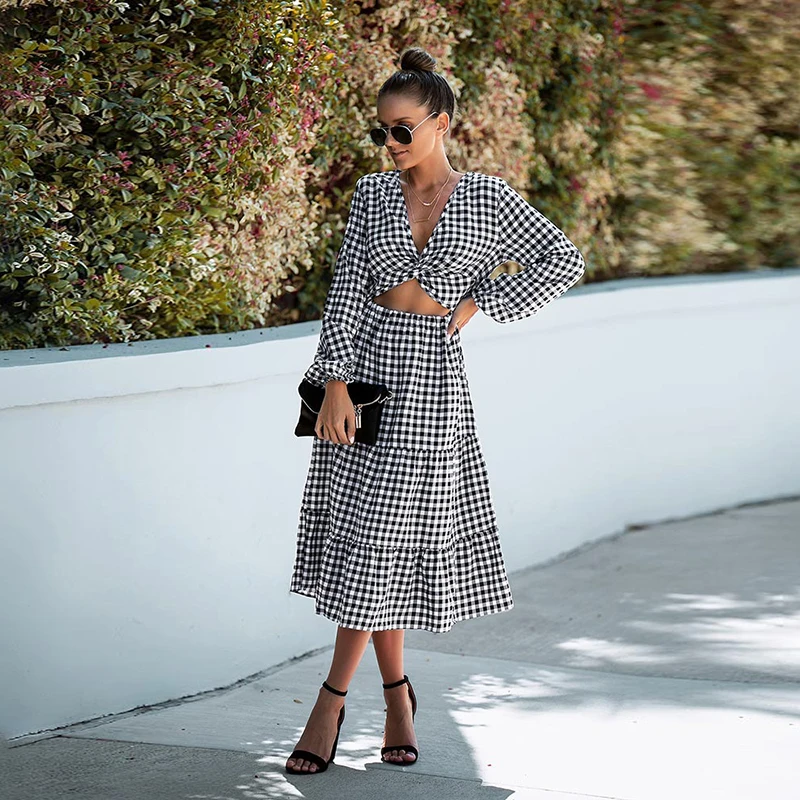 Рисунок 5 - Женское платье-миди в клетку