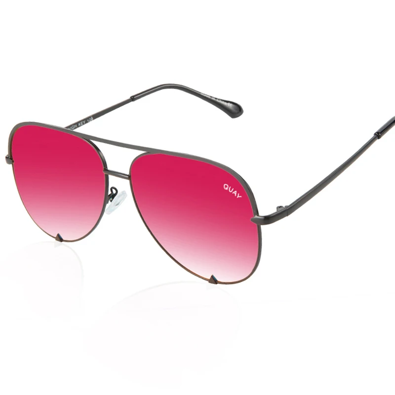 Classic Pilot Polarized Sunglasses Women Quay Brand Designer Alloy Mirror Ladies HIGH KEY Sun Glasses Female Oculos 6