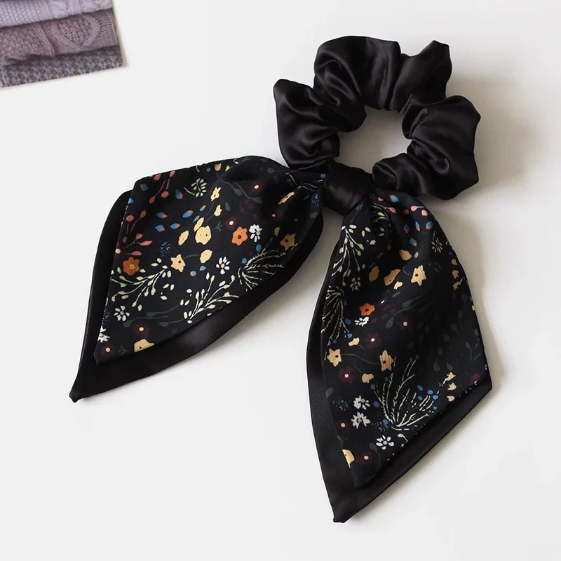Elegante Elastico per Capelli con Fiocco in Stile Francese, Scrunchie di Alta Qualità per Coda di Cavallo Chic, Accessorio Moda per Capelli - immagine 2