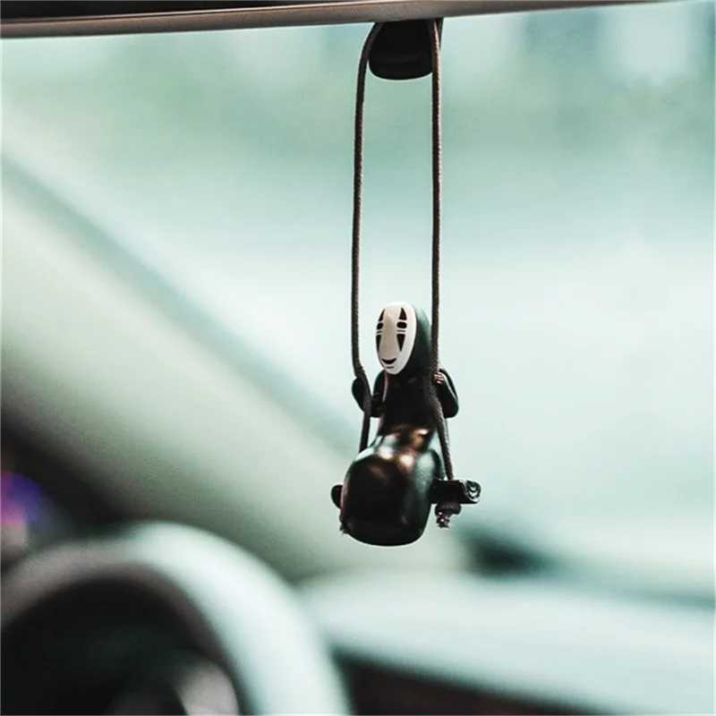 Anime Car Accessories Of No Face Man Car Pendant Hanging Swing,for