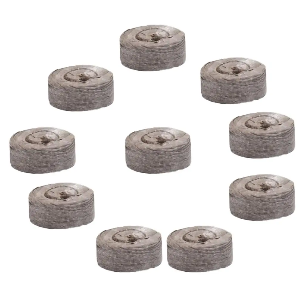 10 Pieces Seed Starting Plugs Pallet, Seedling Soil Block, Seed Fertilizer Plant Starter Pellets, Seedling Soil Blocks